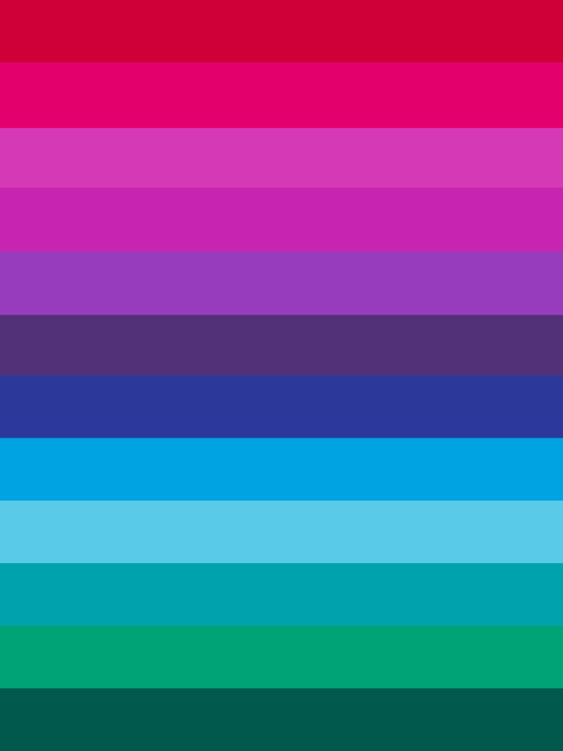 Bright Winter colors palette